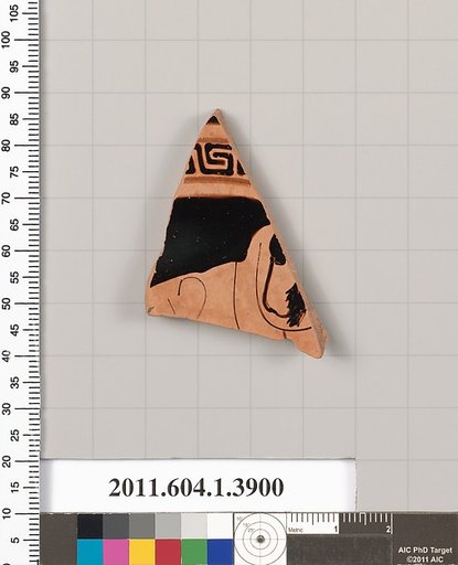 Terracotta fragment of a kylix (drinking cup)