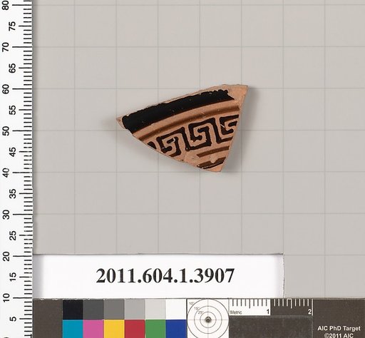 Terracotta fragment of a kylix (drinking cup)