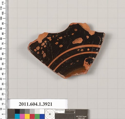 Terracotta fragment of a kylix (drinking cup)