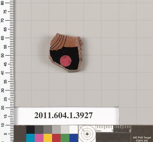 Terracotta fragment of a kylix (drinking cup)