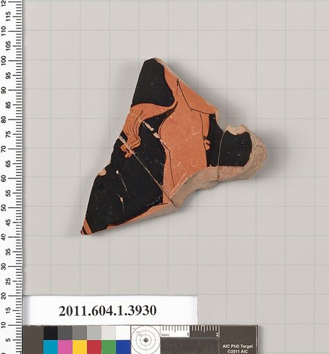 Terracotta fragment of a kylix (drinking cup)