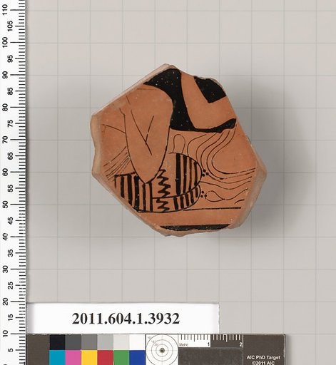 Terracotta fragment of a kylix (drinking cup)