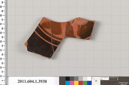 Terracotta fragment of a kylix (drinking cup)