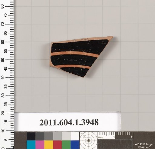 Terracotta fragment of a kylix (drinking cup)