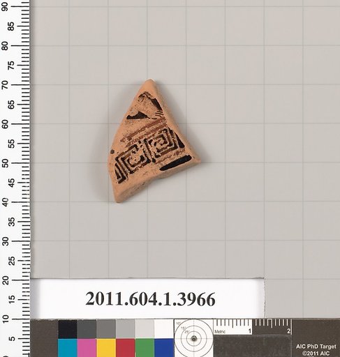 Terracotta fragment of a kylix (drinking cup)