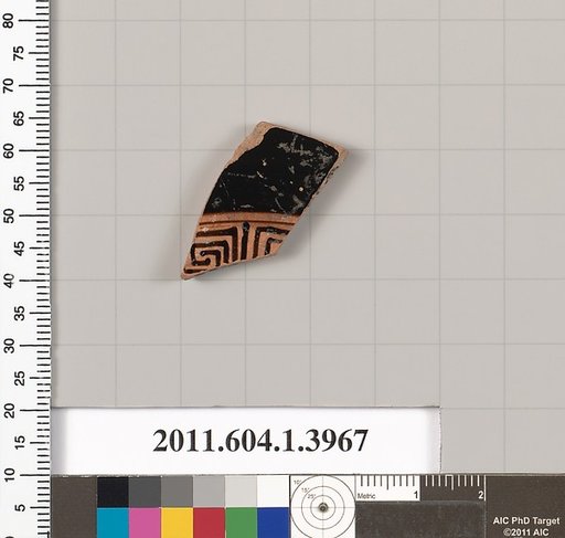 Terracotta fragment of a kylix (drinking cup)