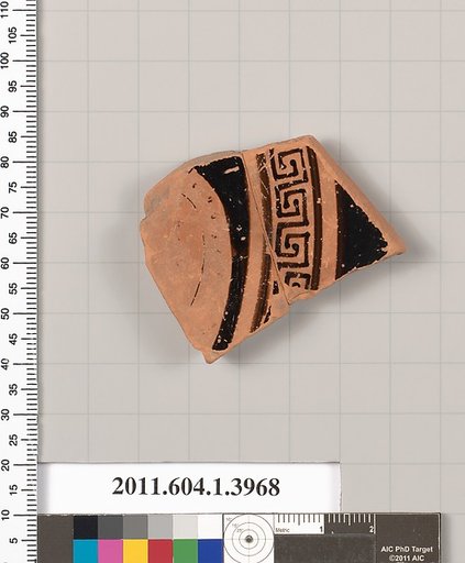 Terracotta fragment of a kylix (drinking cup)
