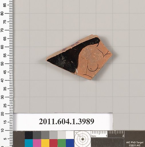 Terracotta fragment of a kylix (drinking cup)