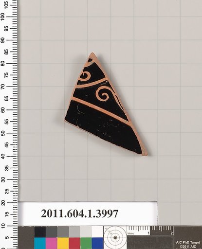 Terracotta fragment of a kylix (drinking cup)