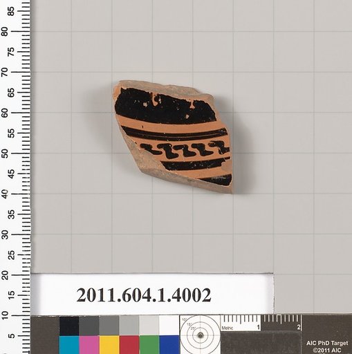 Terracotta fragment of a kylix (drinking cup)