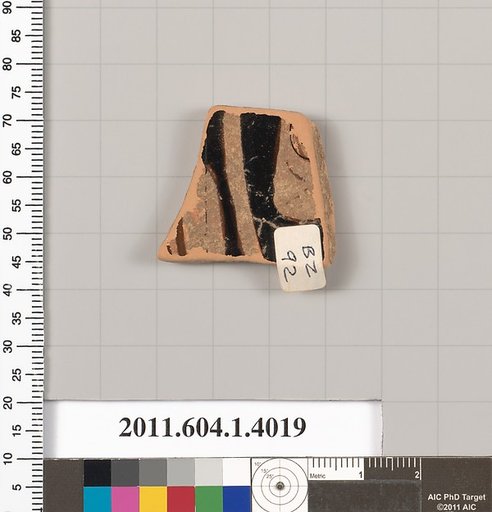 Terracotta fragment of a kylix (drinking cup)