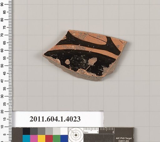 Terracotta fragment of a kylix (drinking cup)