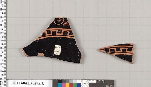 Terracotta fragments of a kylix or stand?