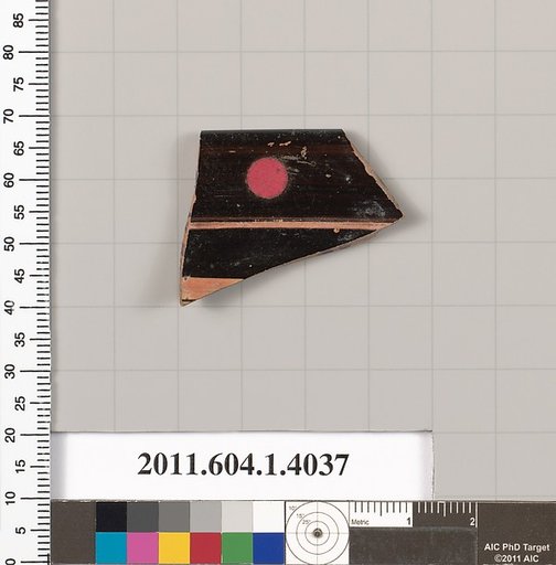 Terracotta fragment of a kylix (drinking cup)