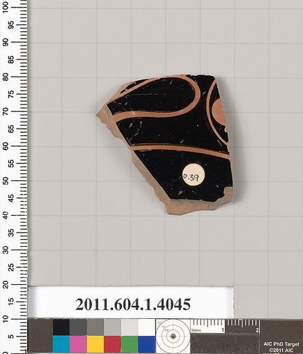 Terracotta fragment of a kylix (drinking cup)