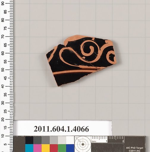 Terracotta fragment of a kylix (drinking cup)