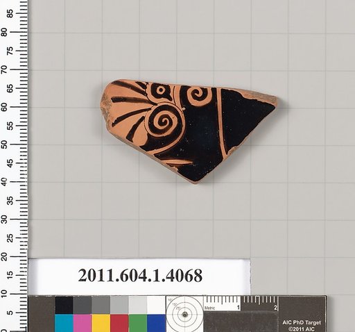 Terracotta fragment of a kylix (drinking cup)