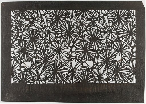 Stencil with Pine Branches