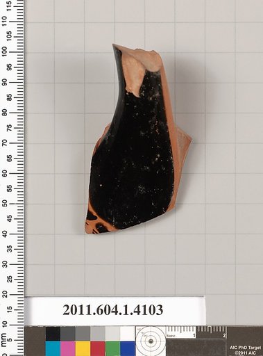 Terracotta fragment of a kylix (drinking cup)