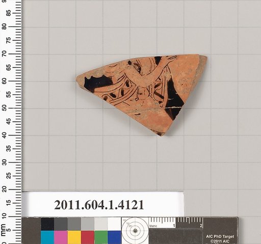 Terracotta fragment of a kylix (drinking cup)
