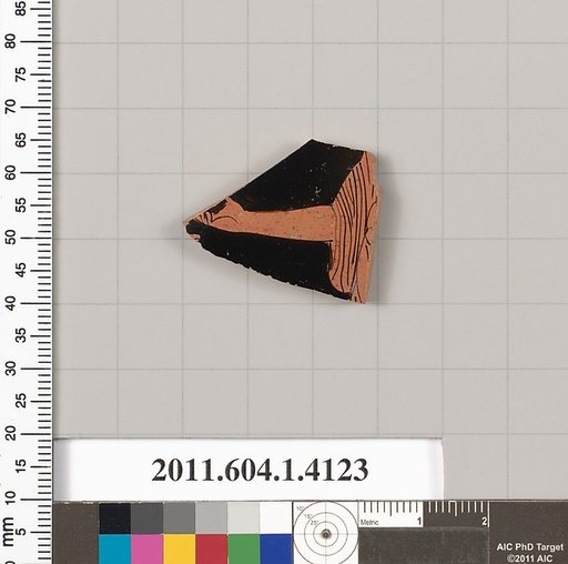 Terracotta fragment of a kylix (drinking cup)