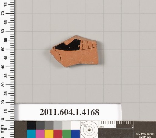 Terracotta fragment of a kylix (drinking cup)