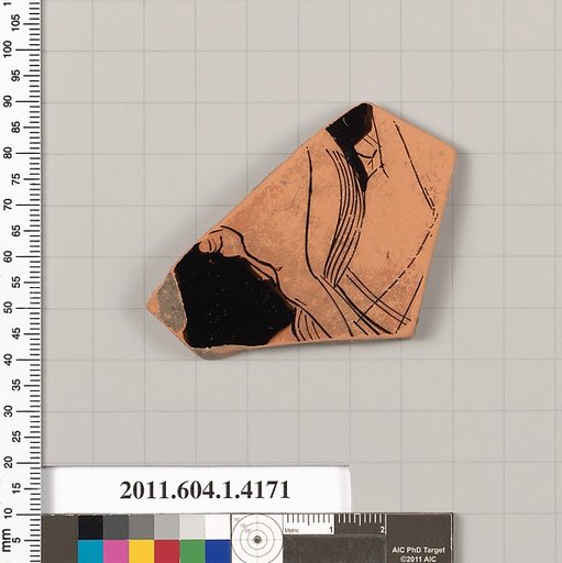 Terracotta fragment of a kylix (drinking cup)