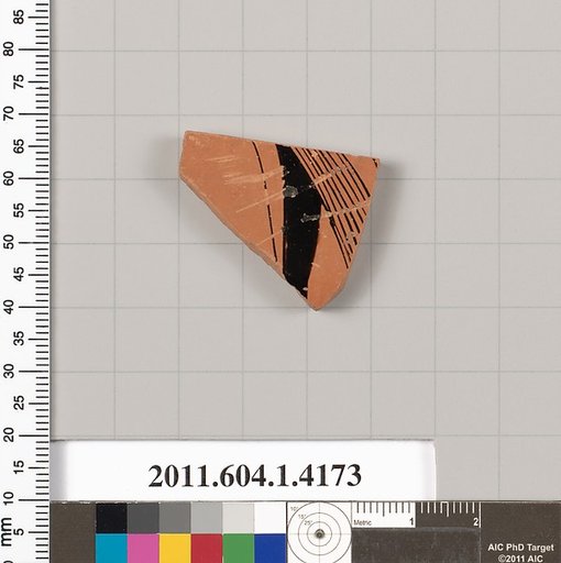 Terracotta fragment of a kylix (drinking cup)