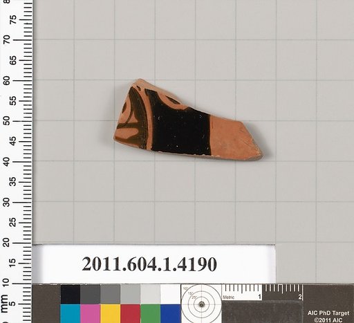 Terracotta fragment of a kylix (drinking cup)