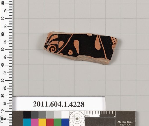 Terracotta fragment of a kylix (drinking cup)