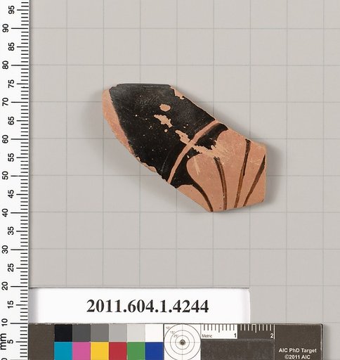 Terracotta rim fragment of a kylix (drinking cup)