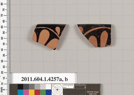 Terracotta rim fragments of kylikes (drinking cups)