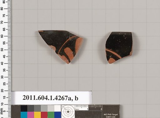 Terracotta rim fragments of kylikes (drinking cups)