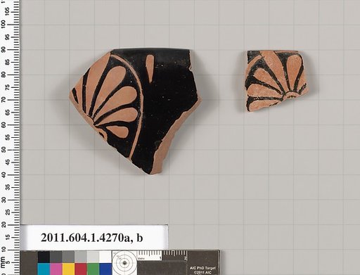 Terracotta rim fragments of kylikes (drinking cups)