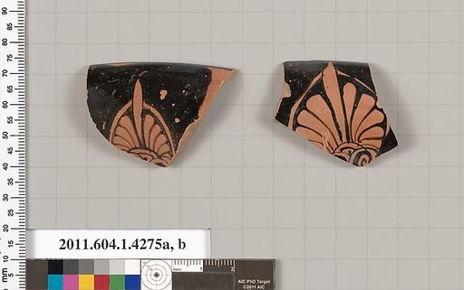 Terracotta rim fragments of kylikes (drinking cups)