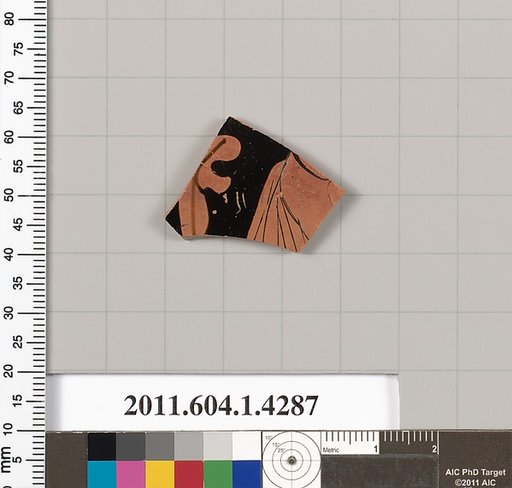 Terracotta fragment of a kylix (drinking cup)