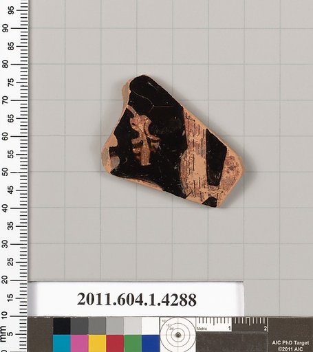 Terracotta fragment of a kylix (drinking cup)