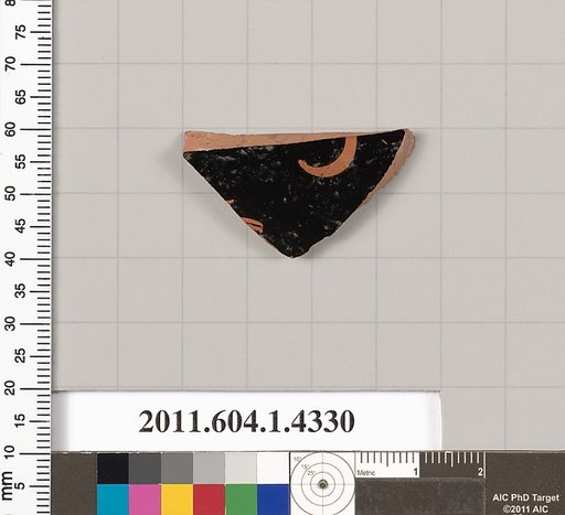 Terracotta fragment of a kylix (drinking cup)