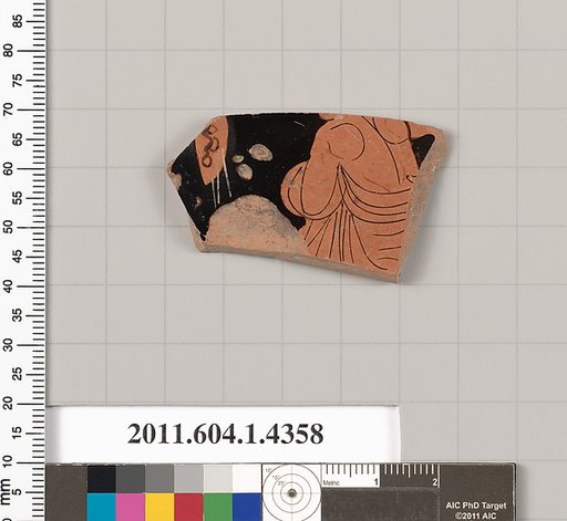 Terracotta fragment of a kylix (drinking cup)