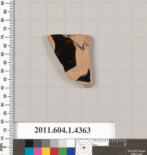 Terracotta fragment of a kylix (drinking cup)