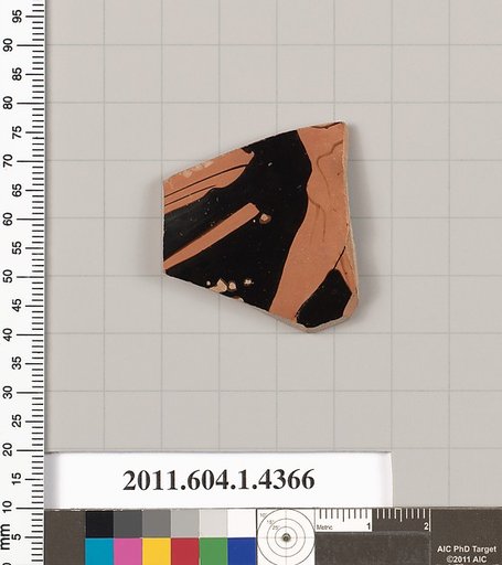 Terracotta fragment of a kylix (drinking cup)