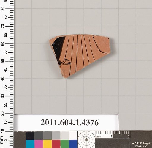 Terracotta fragment of a kylix (drinking cup)