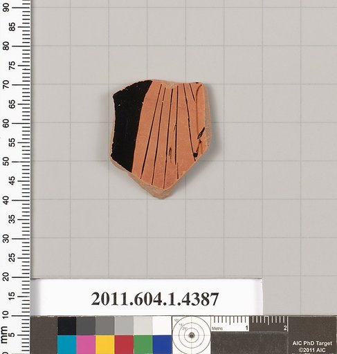 Terracotta fragment of a kylix (drinking cup)