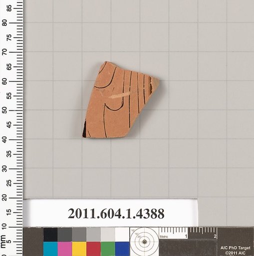 Terracotta fragment of a kylix (drinking cup)