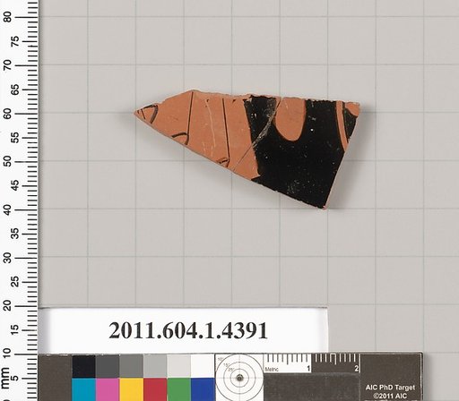 Terracotta fragment of a kylix (drinking cup)