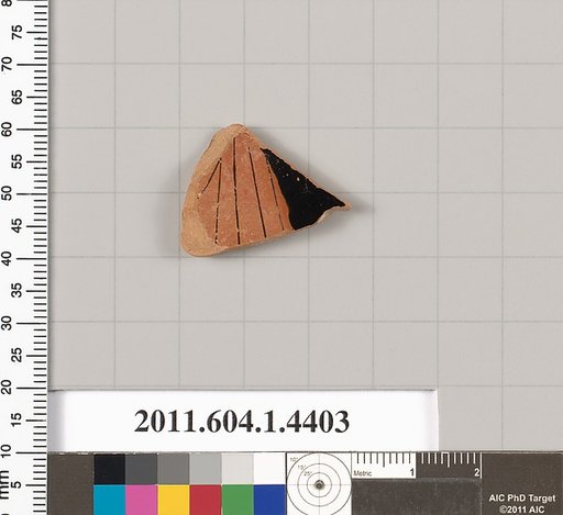 Terracotta fragment of a kylix (drinking cup)