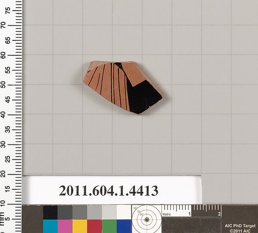 Terracotta fragment of a kylix (drinking cup)