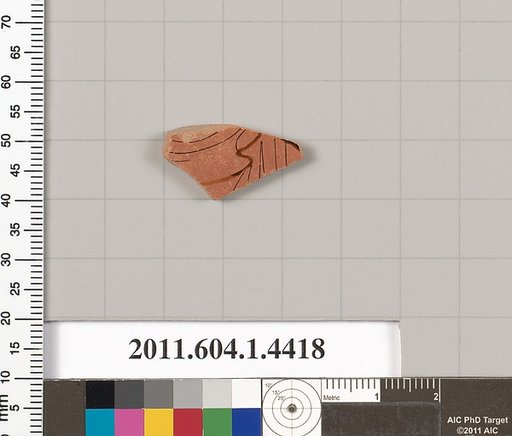 Terracotta fragment of a kylix (drinking cup)