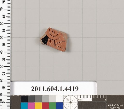 Terracotta fragment of a kylix (drinking cup)