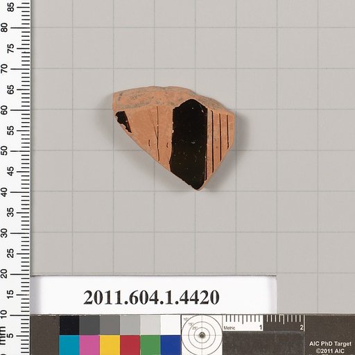 Terracotta fragment of a kylix (drinking cup)